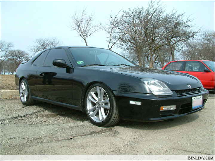 There was a Honda Prelude with Civic Si wheels that looked very sharp