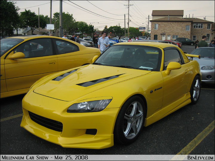 Yellow Honda S2000