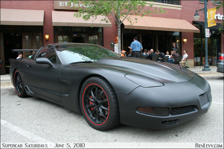 Matte Black Corvette