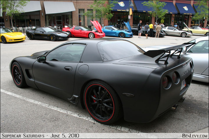 Matte Black Corvette