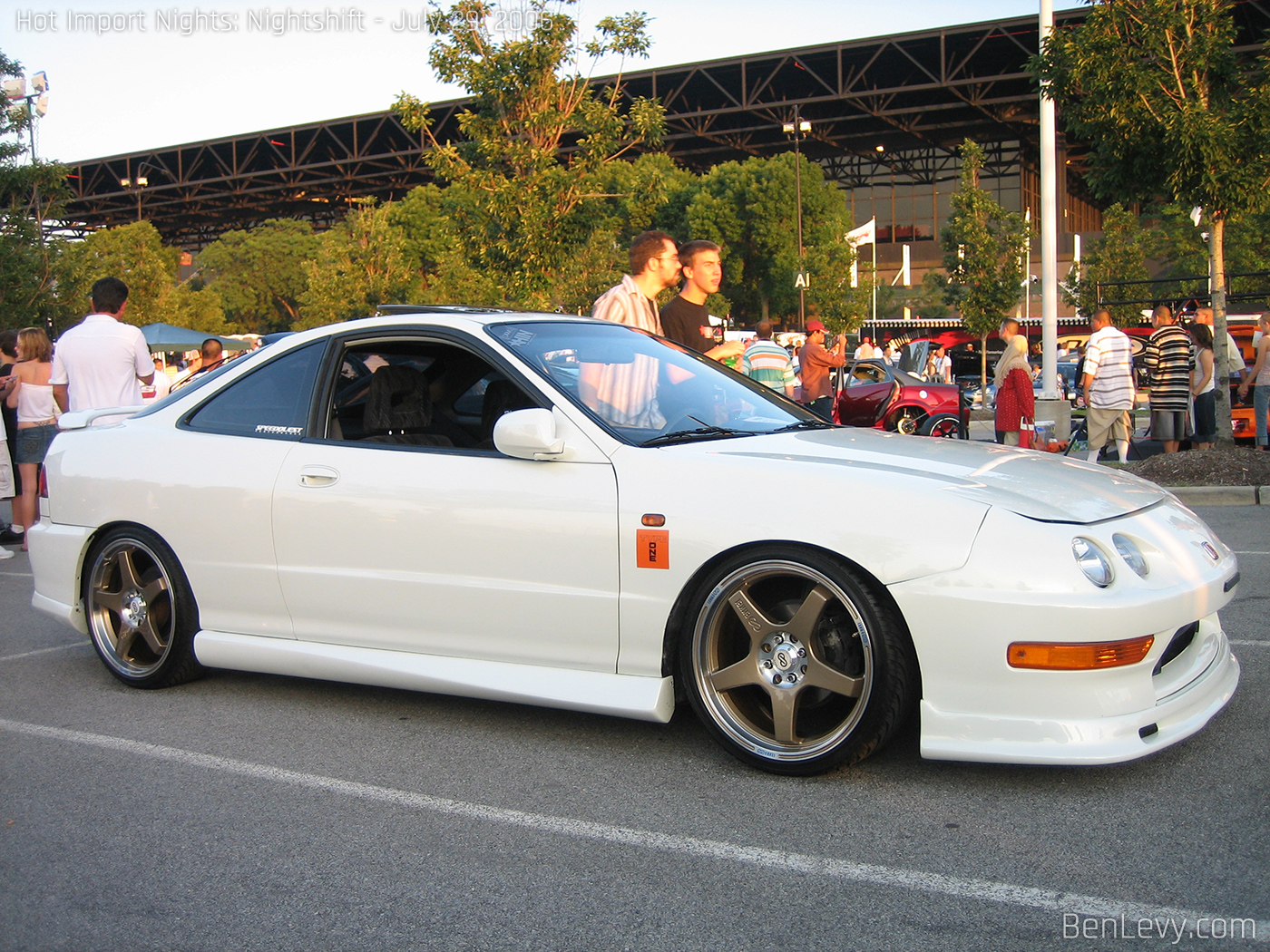Acura Integra with Gold Wheels