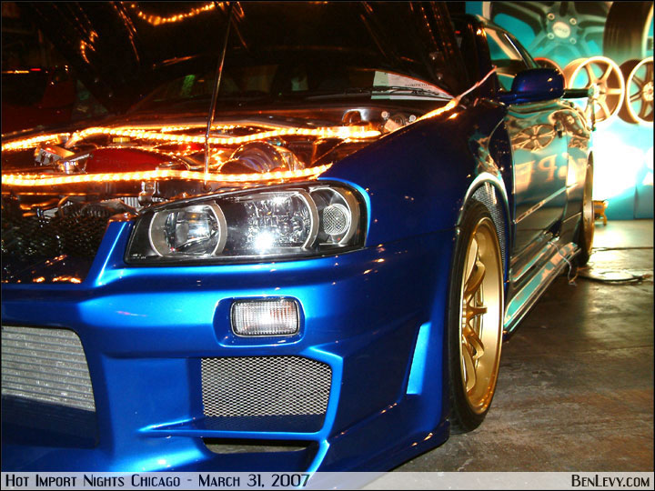 before as well as everyone's favorite blue R34 GTR There were actually