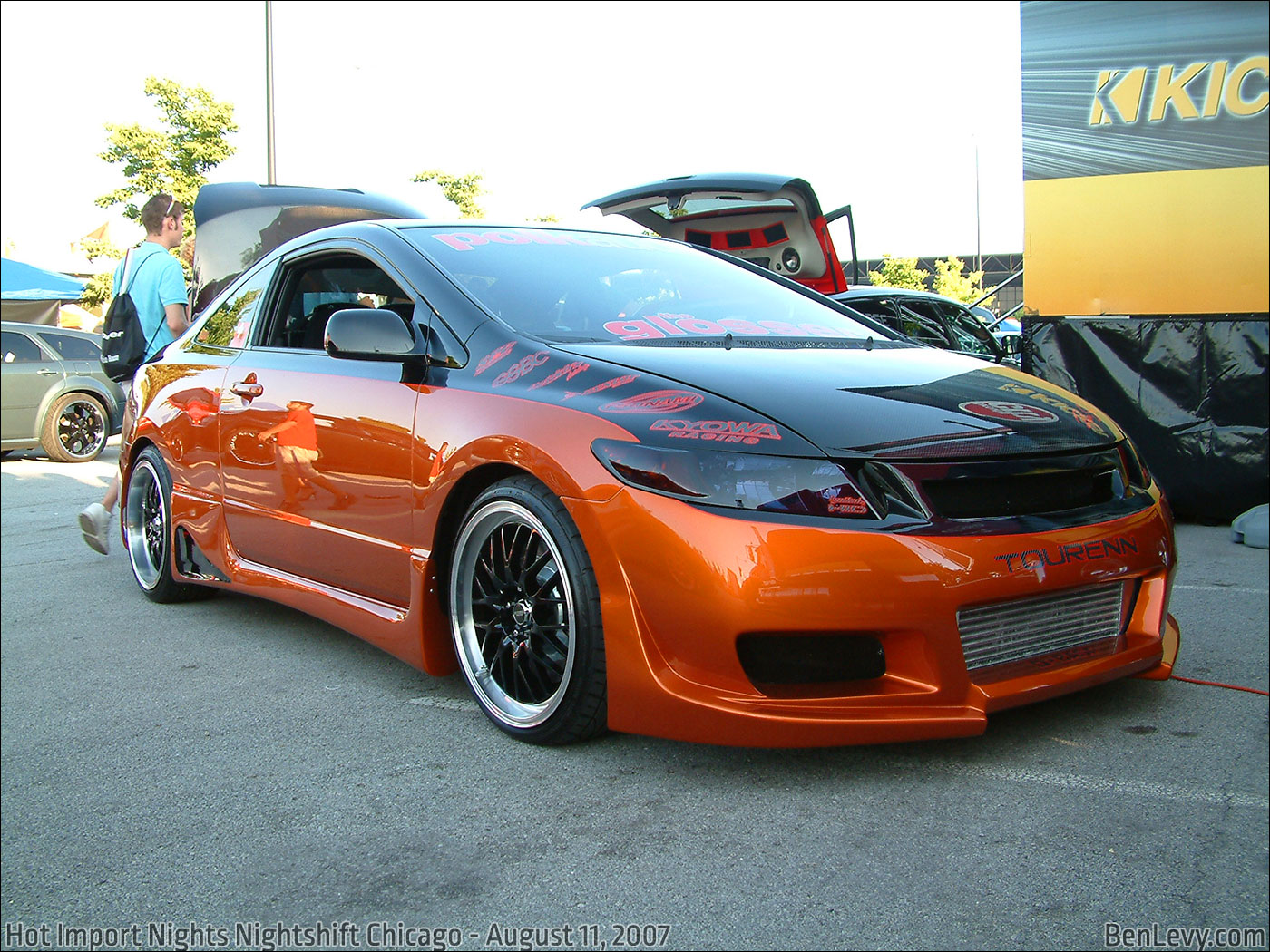 Orange Honda Civic