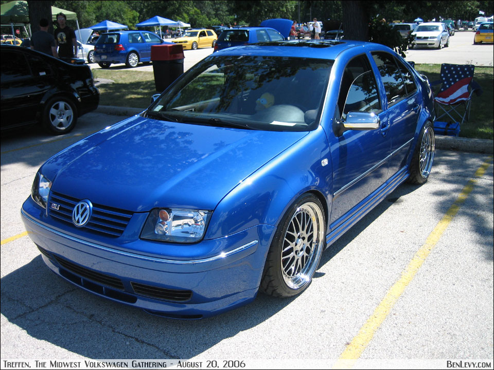 Blue VW Jetta GLI