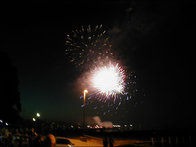 Fireworks over Evanston