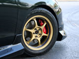 Gold Advan RG wheel