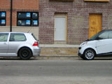 Small car and smaller car