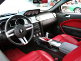 Mustang with Red Leather Interior