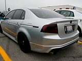 Silver Acura TL