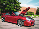Red Porsche 911 Turbo