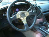 Momo Steering wheel in a Supra