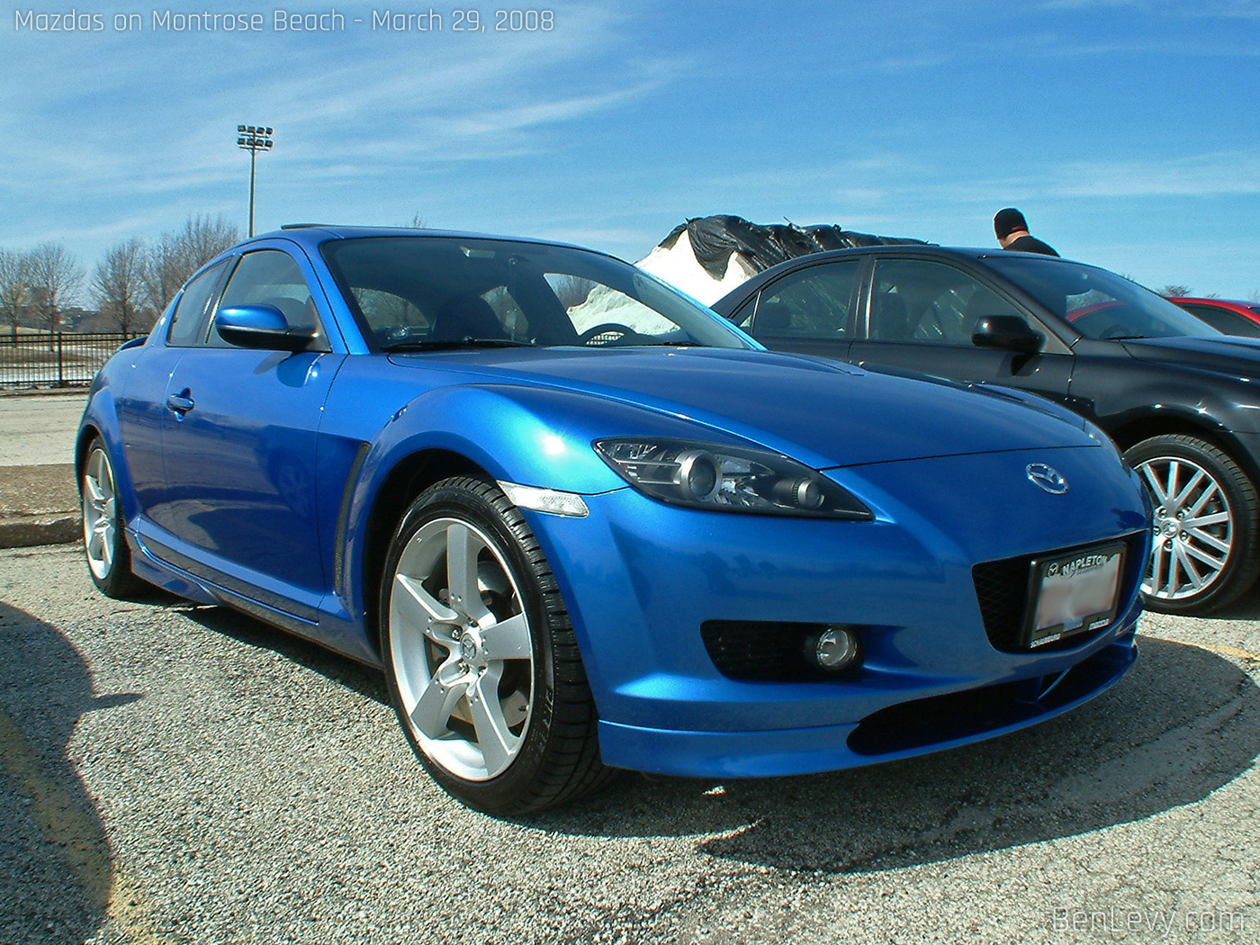 Blue Mazda RX8