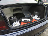 Subwoofers in a BMW