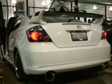 Scion tC with dual exhausts