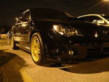 Subaru WRX with Gold Wheels