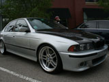 Silver BMW 5 series