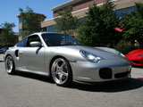 Silver Porsche 911 Turbo