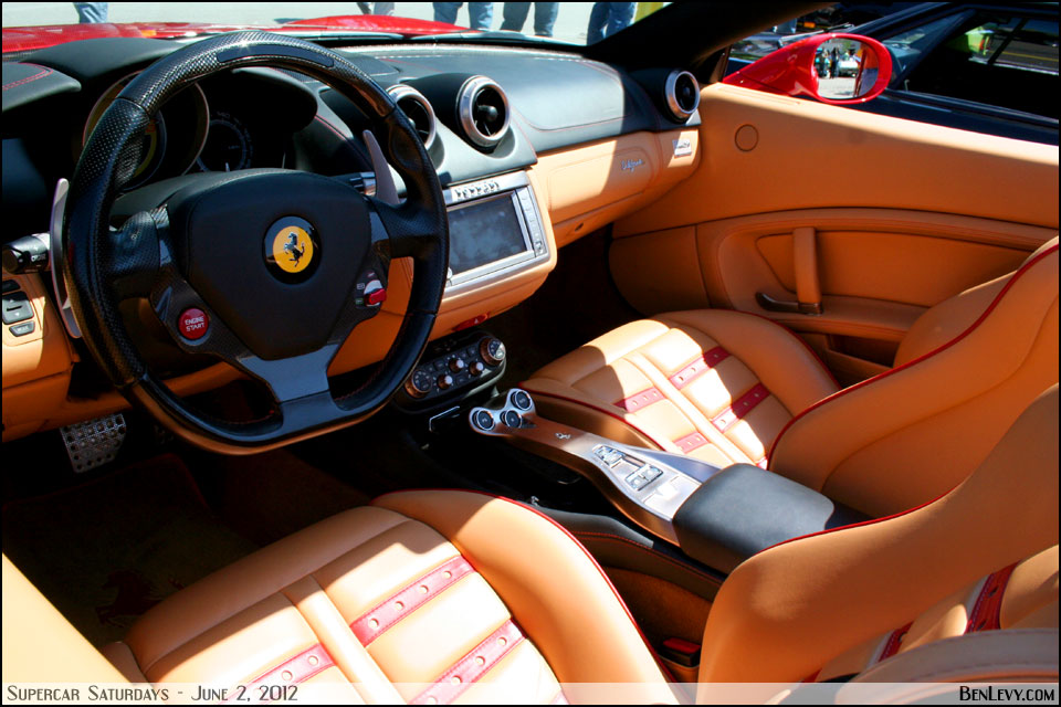 Ferrari California Interior - BenLevy.com
