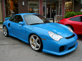 Blue Porsche 911 Turbo