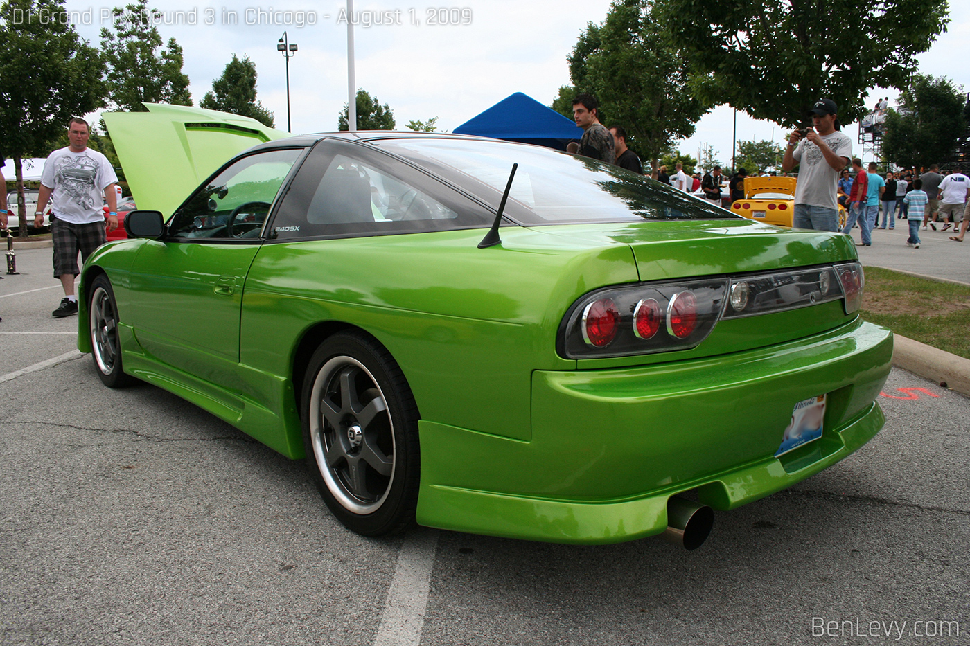 Green 240SX S13 Fastback