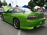 Green 240SX S13 Fastback