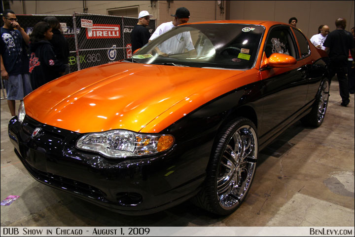 Orange and Black Chevy Monte Carlo