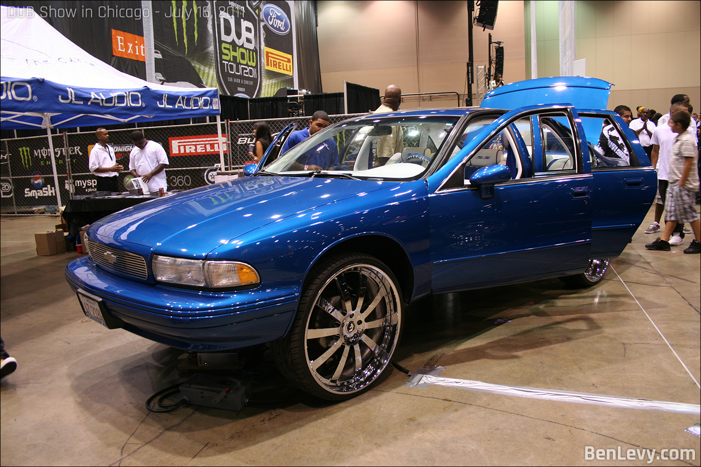 Blue Chevy Impala SS