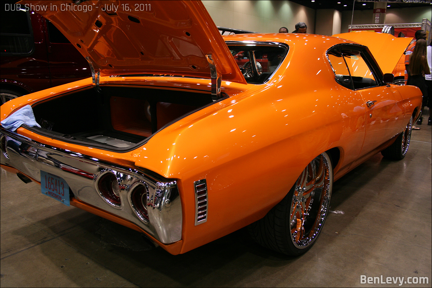 Orange Chevrolet Chevelle 2dr hardtop coupe