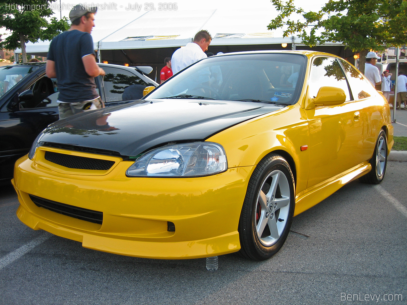 Yellow EK Honda Civic Coupe
