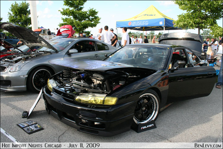 Nissan 240SX with tinted headlights
