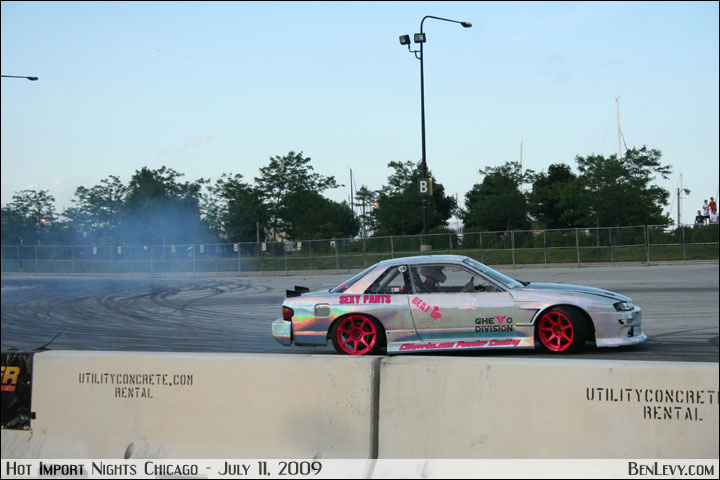 240SX drifting at HIN in Chicago