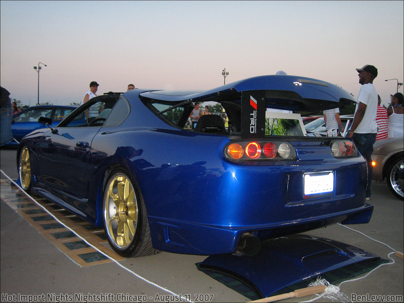 Blue Toyota Supra