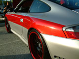 Red Stripe on Porsce 911 Carrera 4S