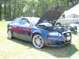 Blue Audi RS4