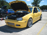 Yellow VW GTI AE