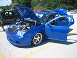 Blue Jetta with Air Suspension