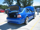Blue Jetta with Air Suspension