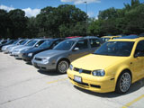 Volkswagens in the Parking Lot at Treffen 2006