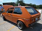 Orange Volkswagen Golf