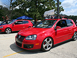 Red mk5 Volkswagen GTIs