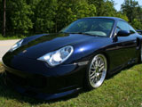Blue Porsche 996 Turbo