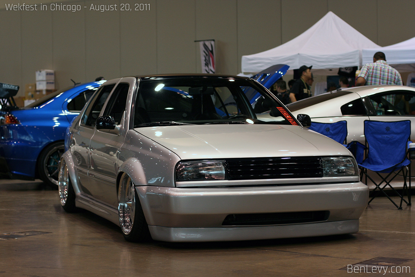 Mk3 VW Jetta with flared wheel arches