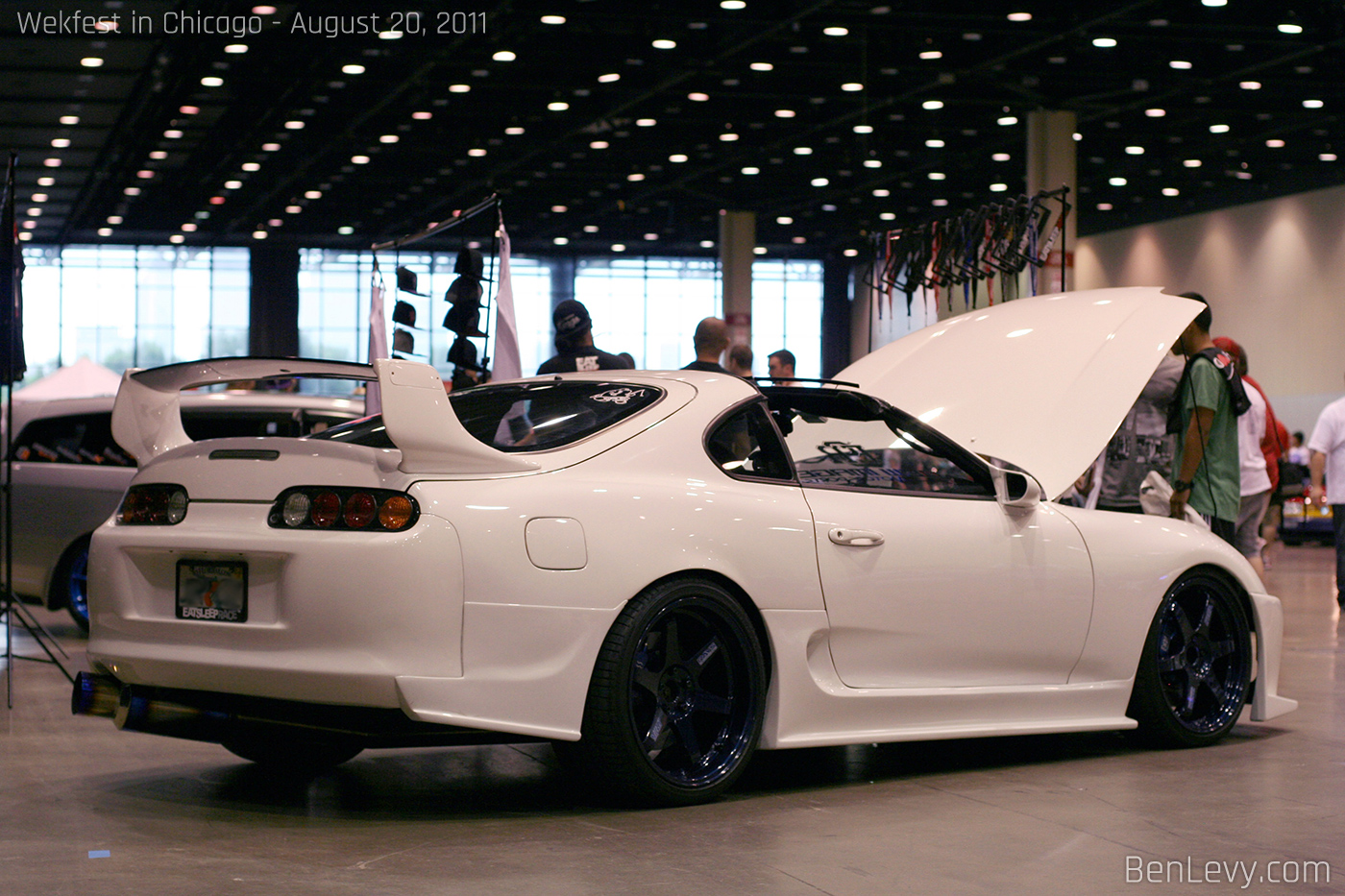 White Toyota Supra