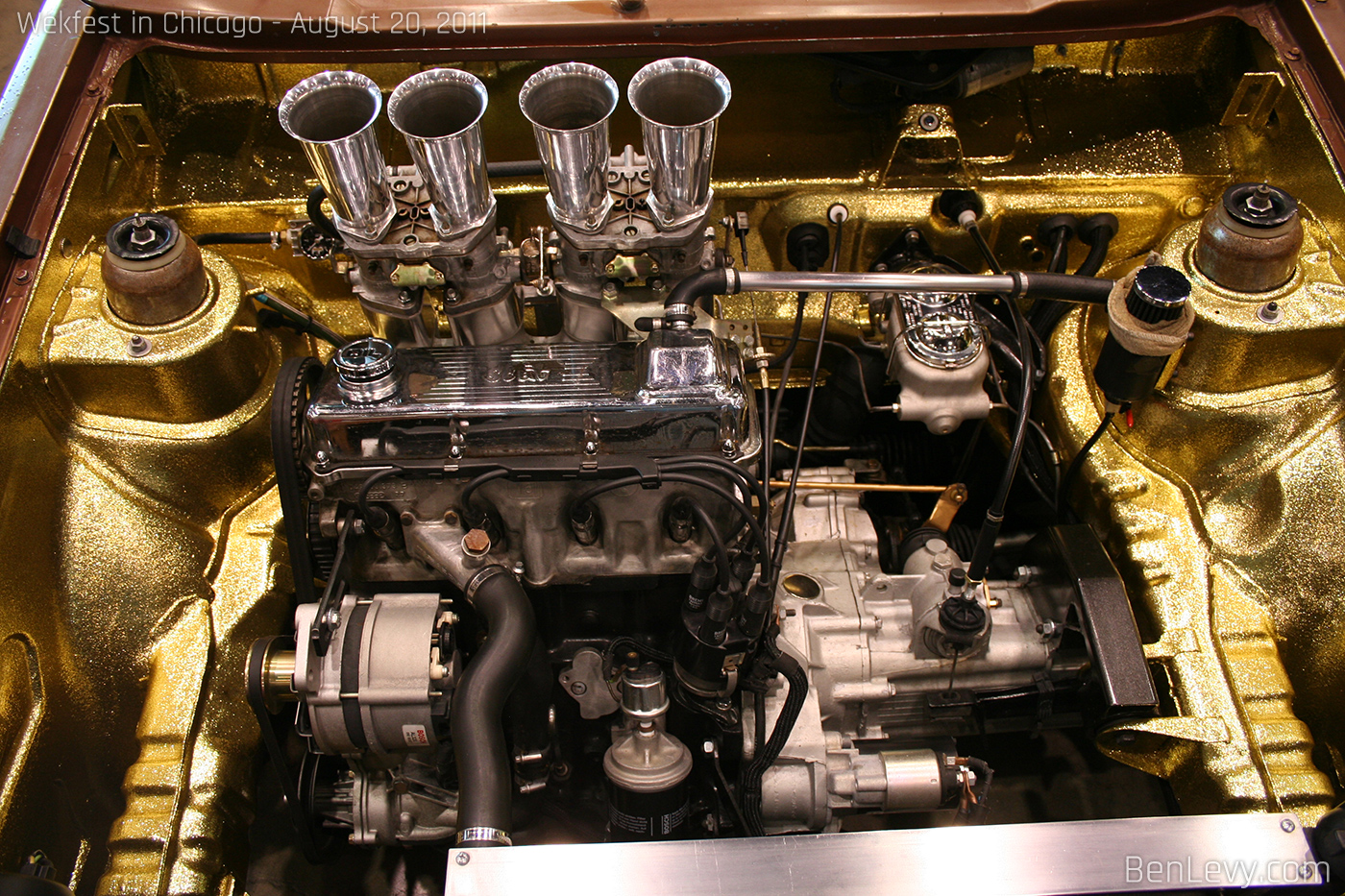 Gold Engine Bay