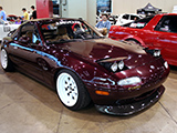Maroon Mazda Miata