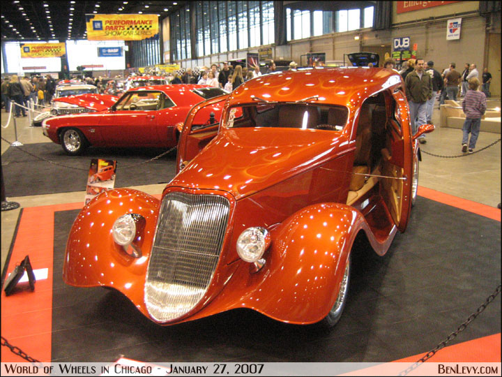 Orange 1933 Ford