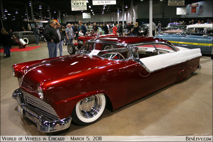 Red 1956 Ford Victoria