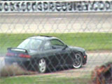 Drifting at Rockford Speedway